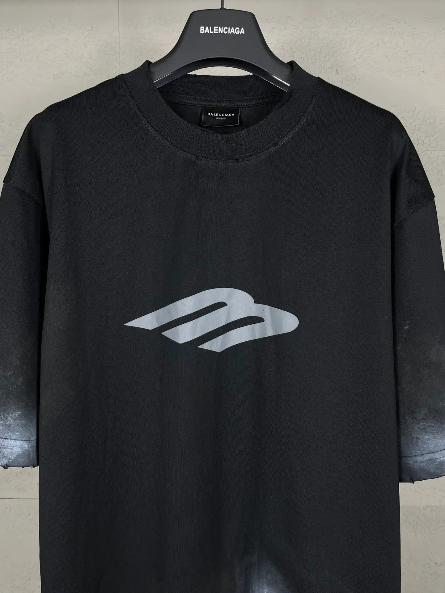 BALENCIAGA 3B STENCIL T-SHIRT BLACK