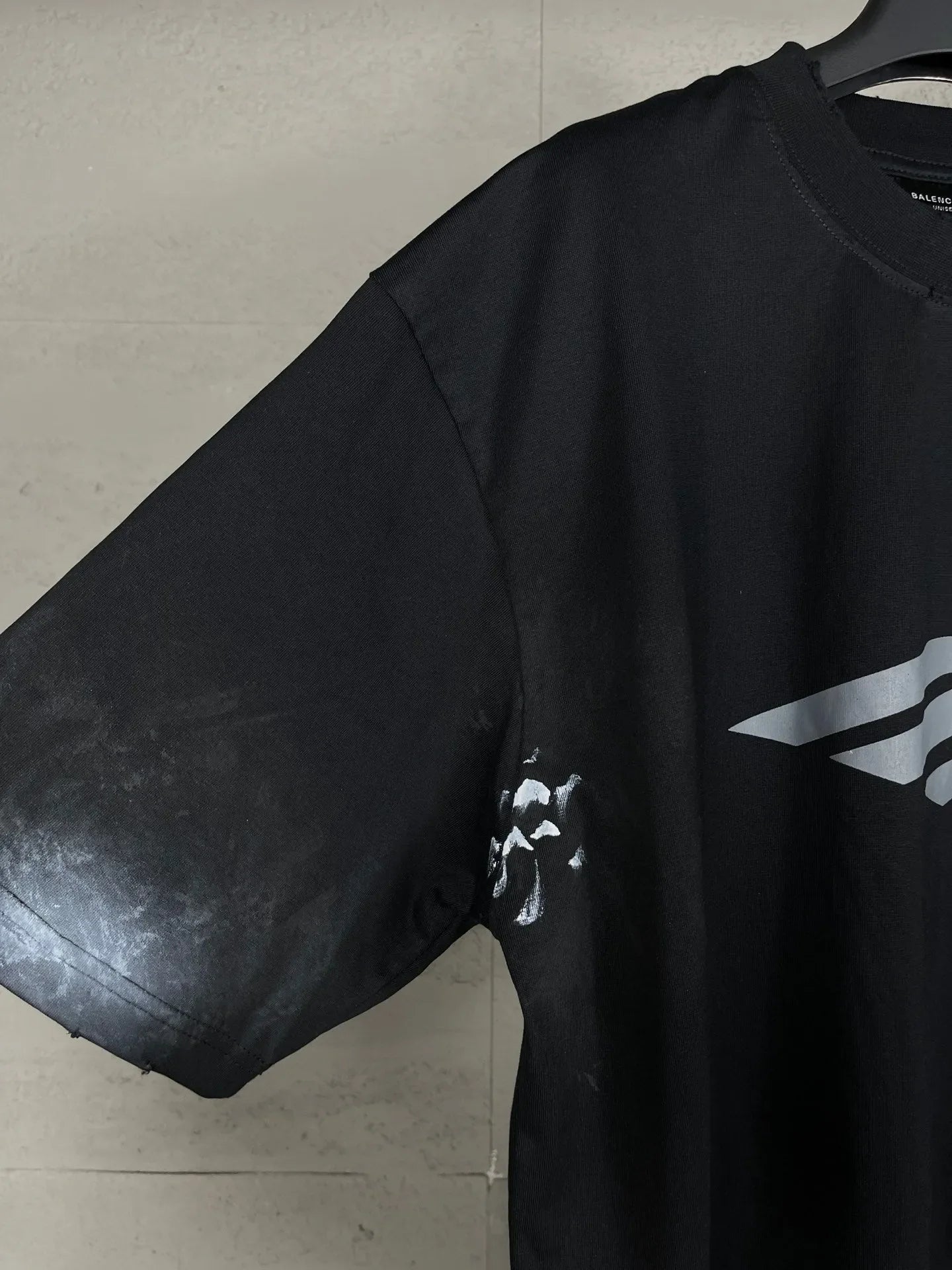 BALENCIAGA 3B STENCIL T-SHIRT BLACK