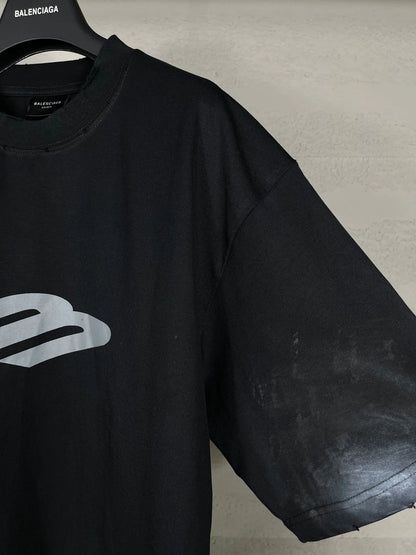 BALENCIAGA 3B STENCIL T-SHIRT BLACK