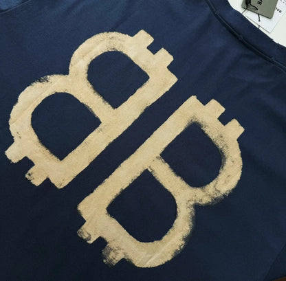 BALENCIAGA CRYPTO T-SHIRT BLUE