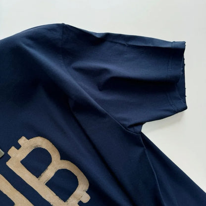 BALENCIAGA CRYPTO T-SHIRT BLUE