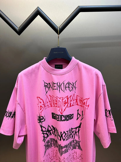 BALENCIAGA DIY METAL T-SHIRT PINK
