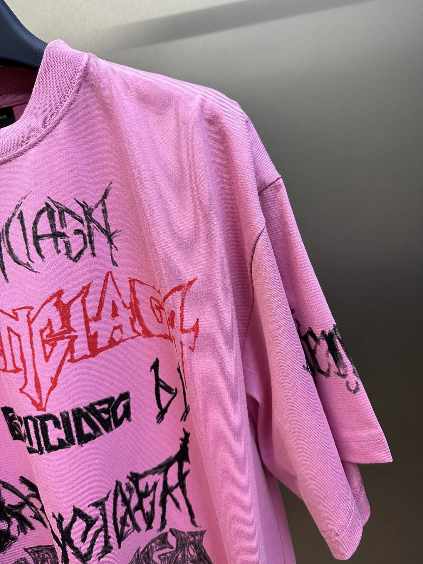 BALENCIAGA DIY METAL T-SHIRT PINK