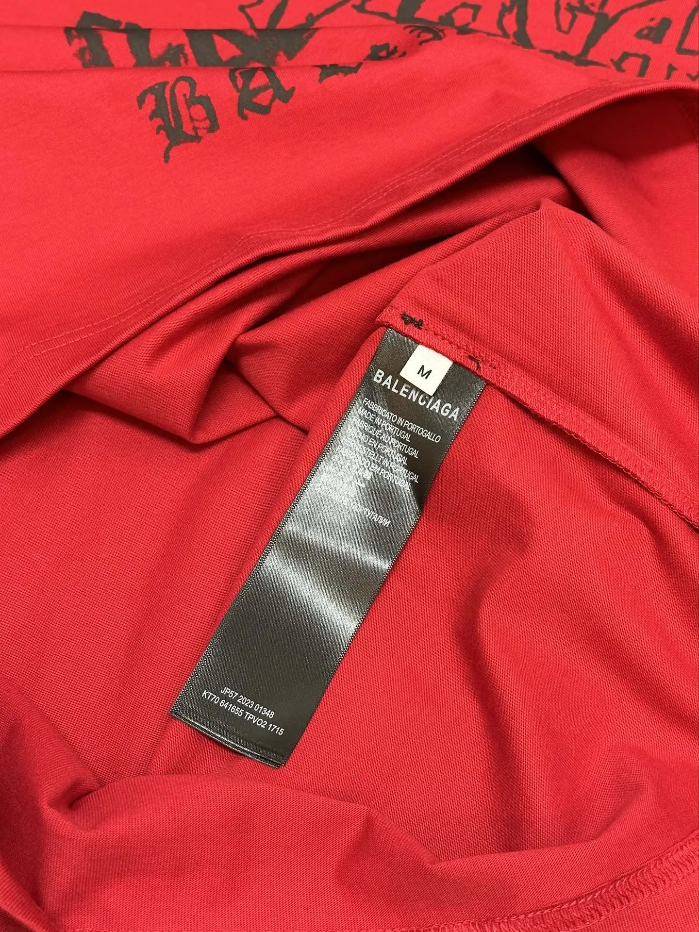 BALENCIAGA DIY METAL T-SHIRT RED