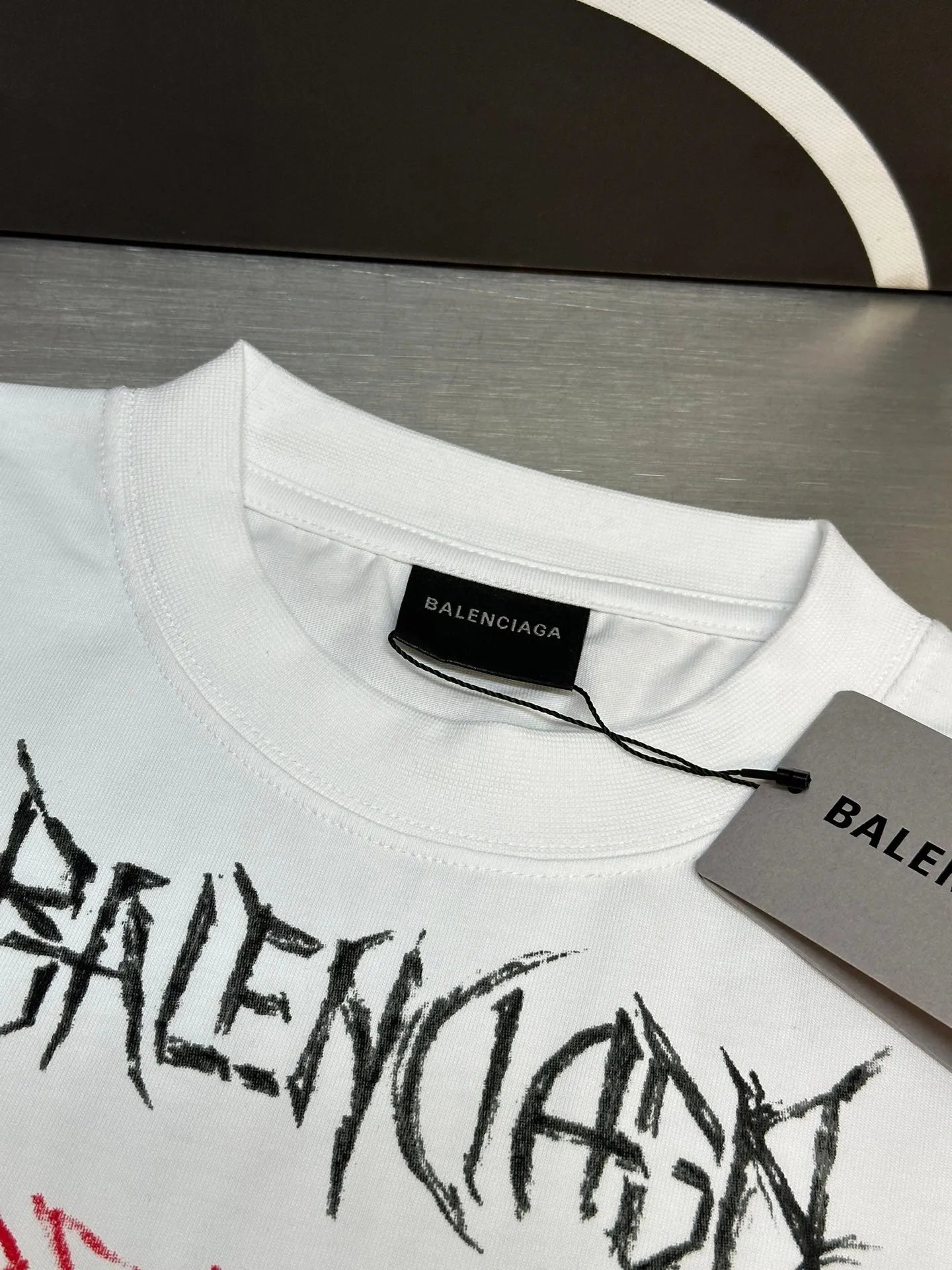 BALENCIAGA DIY METAL T-SHIRT WHITE