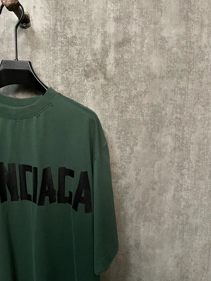 BALENCIAGA NEW TAPE TYPE T-SHIRT GREEN