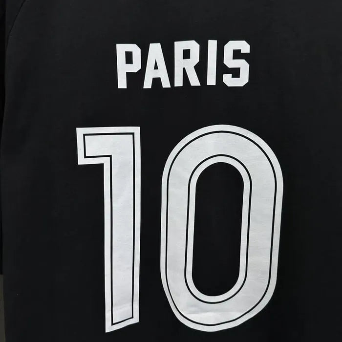 BALENCIAGA PARIS SOCCER T-SHIRT BLACK