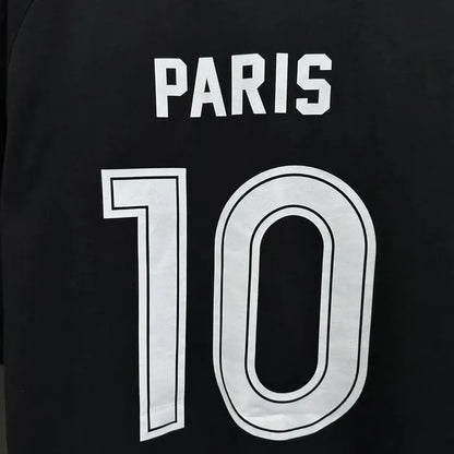 BALENCIAGA PARIS SOCCER T-SHIRT BLACK