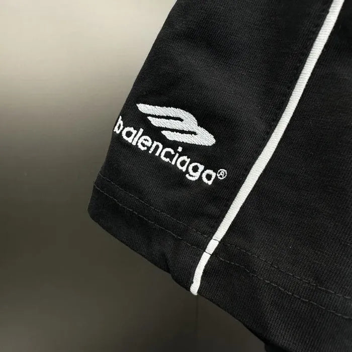 BALENCIAGA PARIS SOCCER T-SHIRT BLACK