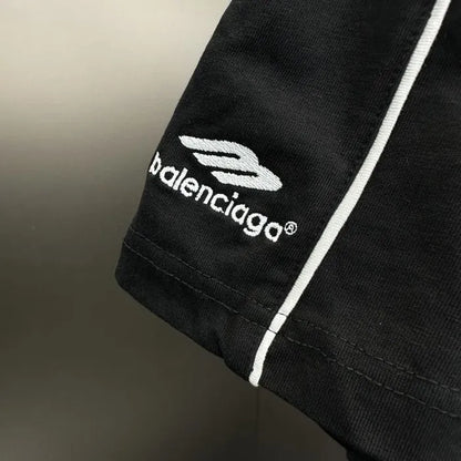 BALENCIAGA PARIS SOCCER T-SHIRT BLACK