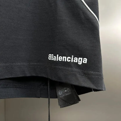 BALENCIAGA PARIS SOCCER T-SHIRT BLACK