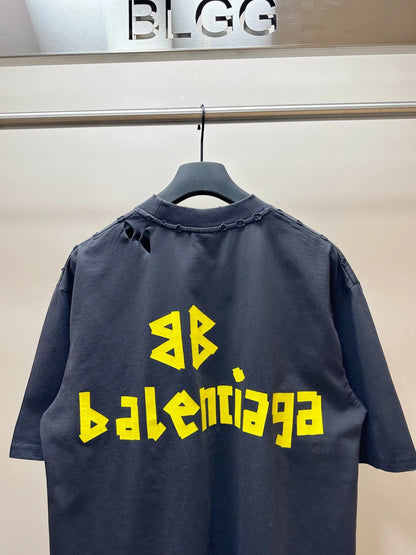 BALENCIAGA TAPE TYPE T-SHIRT BLACK