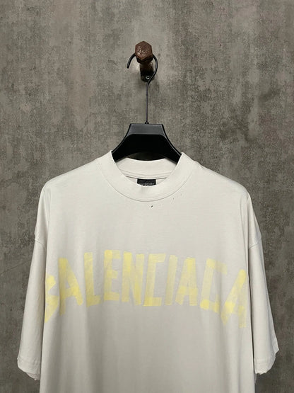BALENCIAGA TAPE TYPE T-SHIRT WHITE