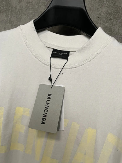 BALENCIAGA TAPE TYPE T-SHIRT WHITE