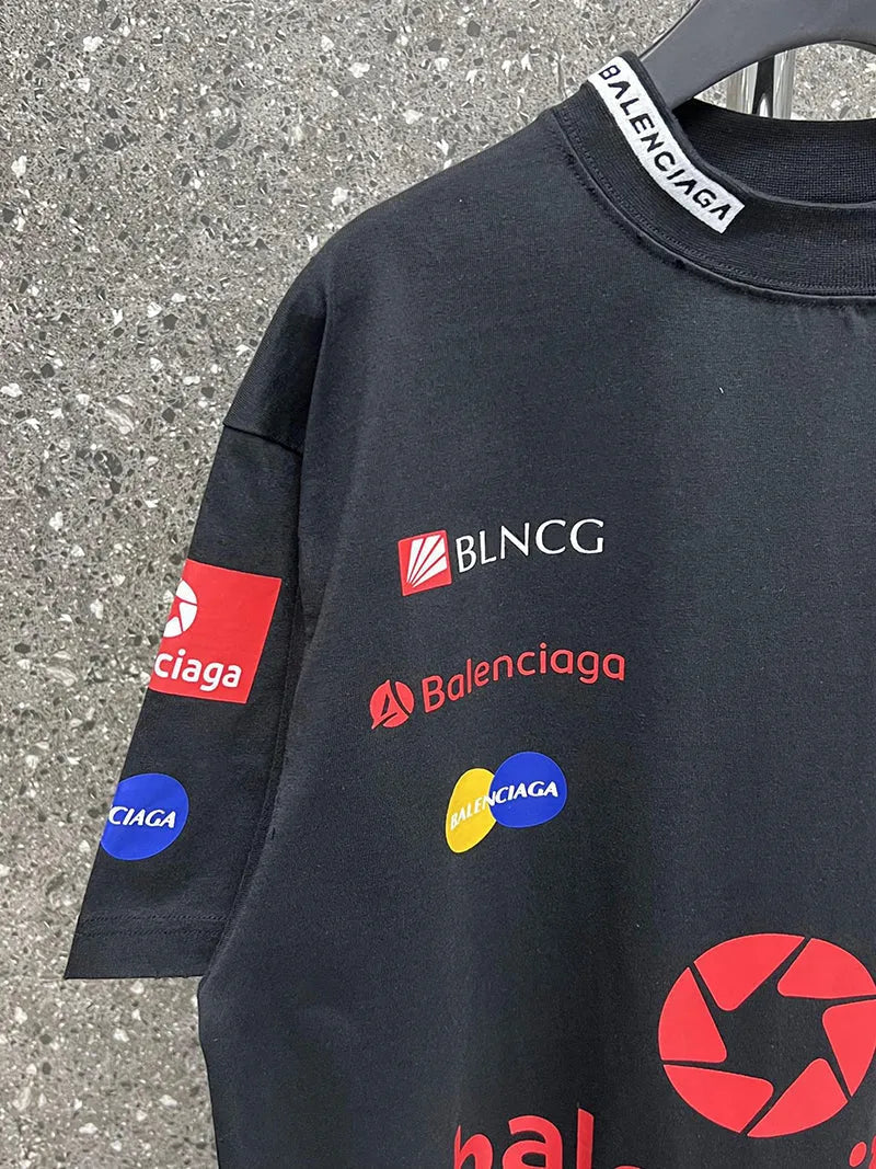 BALENCIAGA TOP LEAGUE T-SHIRT BLACK