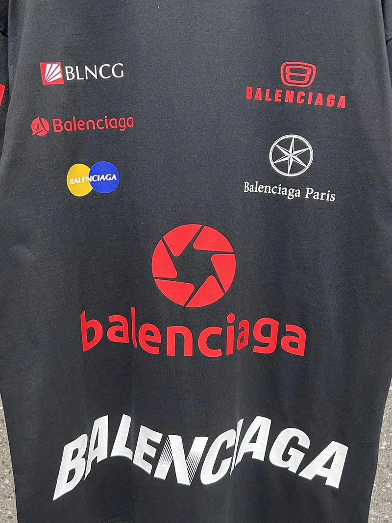 BALENCIAGA TOP LEAGUE T-SHIRT BLACK