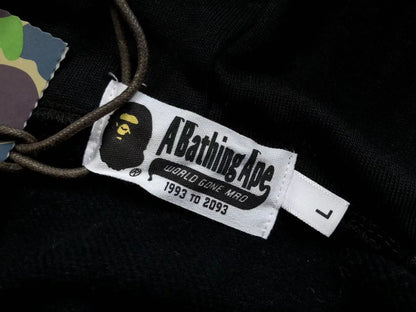 BAPE 1ST CAMO SHARK FULL ZIP HOODIE BLACK