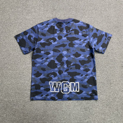 Bape ABC Camo Shark Tee Blue