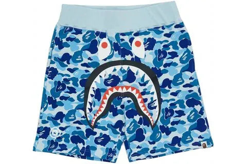BAPE ABC CAMO WGM PRINT SHARK SWEATSHORTS