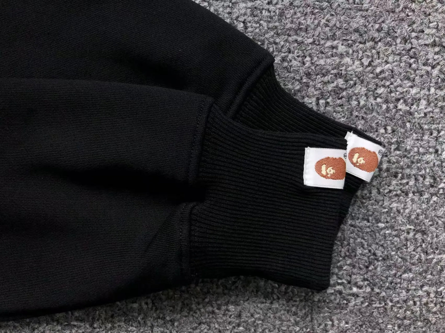 BAPE ABC SHARK FULL ZIP DOUBLE HOODIE BLACK BLUE