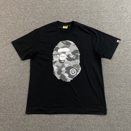 Bape Camo Big Ape Head Tee Black