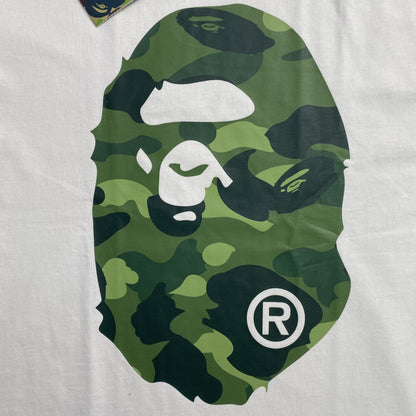 Bape Camo Big Ape Head Tee White