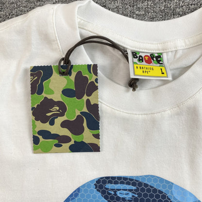 Bape Camo Big Ape Head Tee White