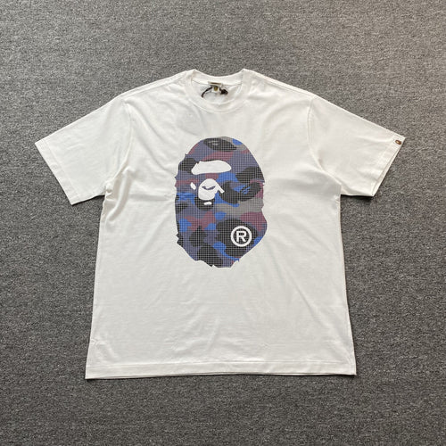 Bape Camo Big Ape Head Tee White