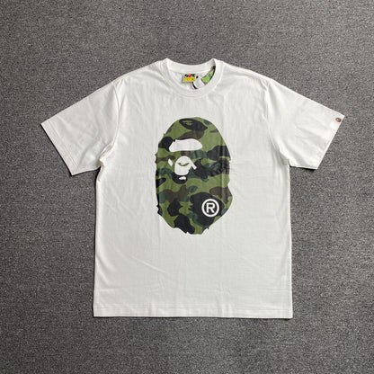 Bape Camo Big Ape Head Tee White