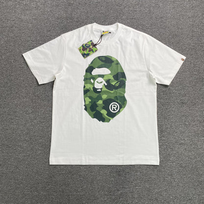 Bape Camo Big Ape Head Tee White