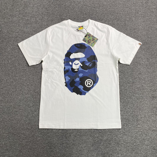 Bape Camo Big Ape Head Tee White