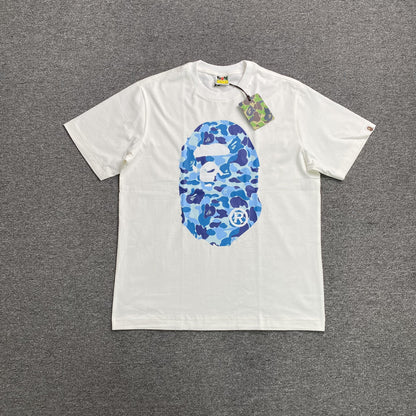 Bape Camo Big Ape Head Tee White