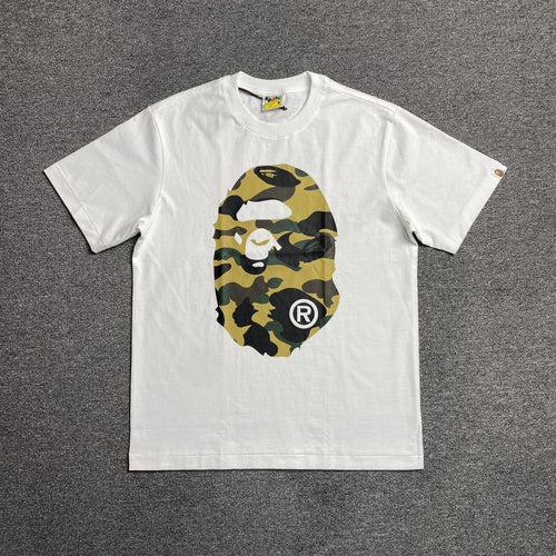 Bape Camo Big Ape Head Tee White