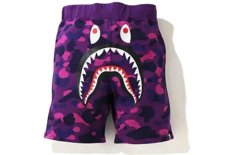 BAPE COLOR CAMO SHARK SWEAT SHORTS