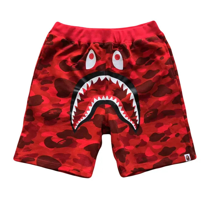 BAPE COLOR CAMO SHARK SWEAT SHORTS