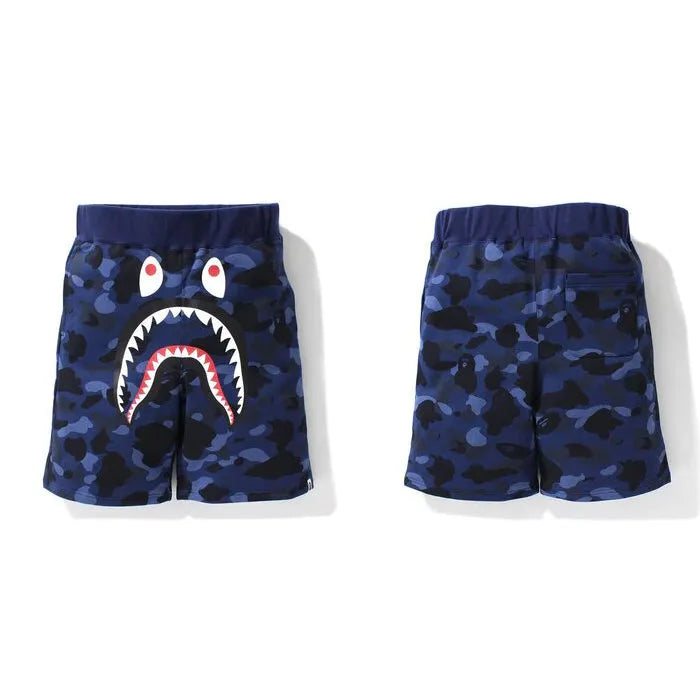 BAPE COLOR CAMO SHARK SWEAT SHORTS