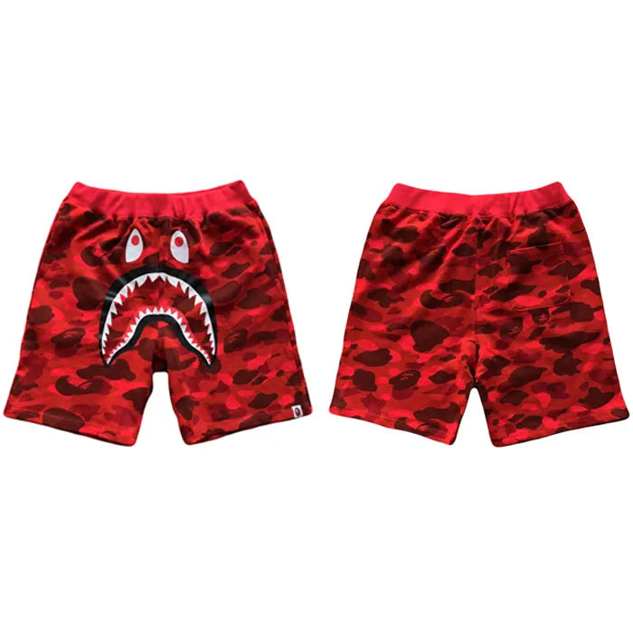 BAPE COLOR CAMO SHARK SWEAT SHORTS