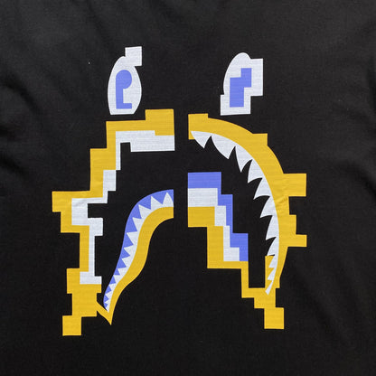 Bape Digital Shark Tee Black