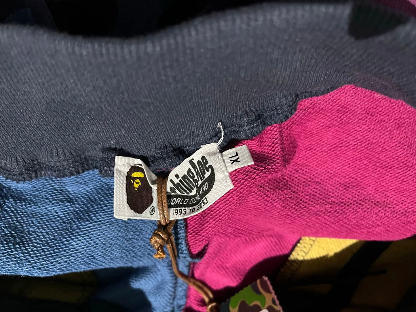 BAPE MIX CAMO SHARK SHORTS