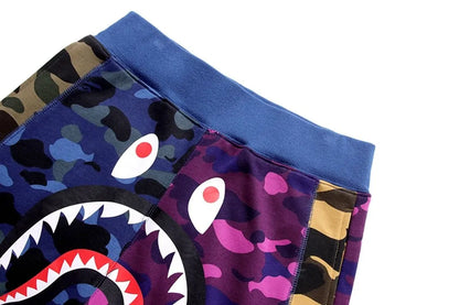 BAPE MIX CAMO SHARK SHORTS