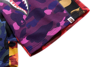 BAPE MIX CAMO SHARK SHORTS