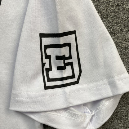 Bape Multi Fonts Tee White