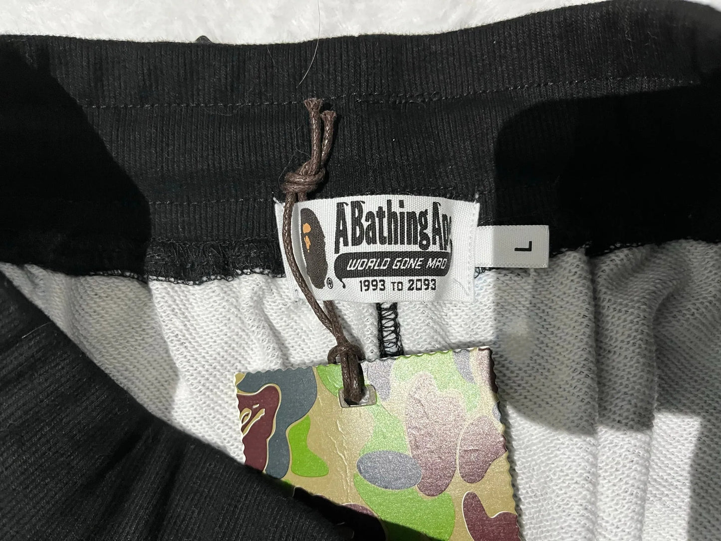 BAPE SPACE CAMO SHARK SWEAT SHORTS (SS21)