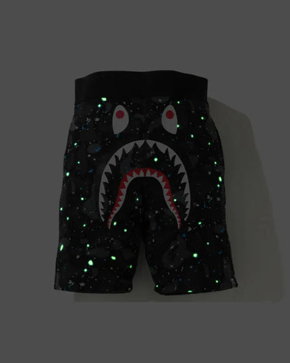 BAPE SPACE CAMO SHARK SWEAT SHORTS (SS21)