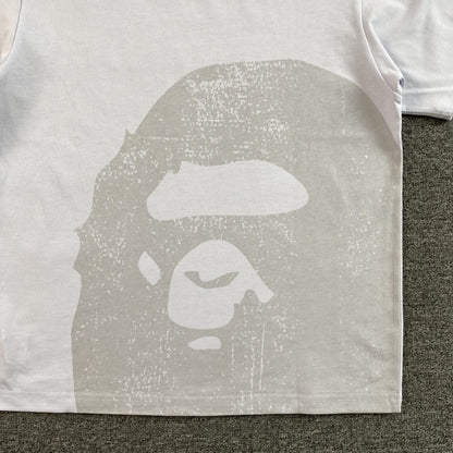 Bape Water Print Ape Head Tee White