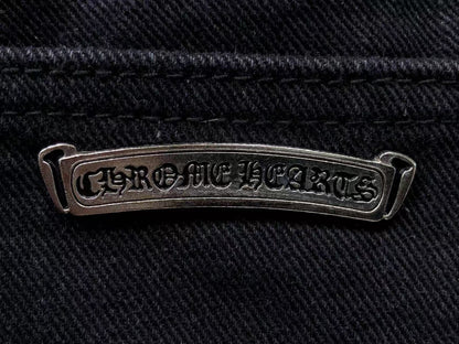 Chrome Hearts Cross Patch Fleurknee Jeans Black