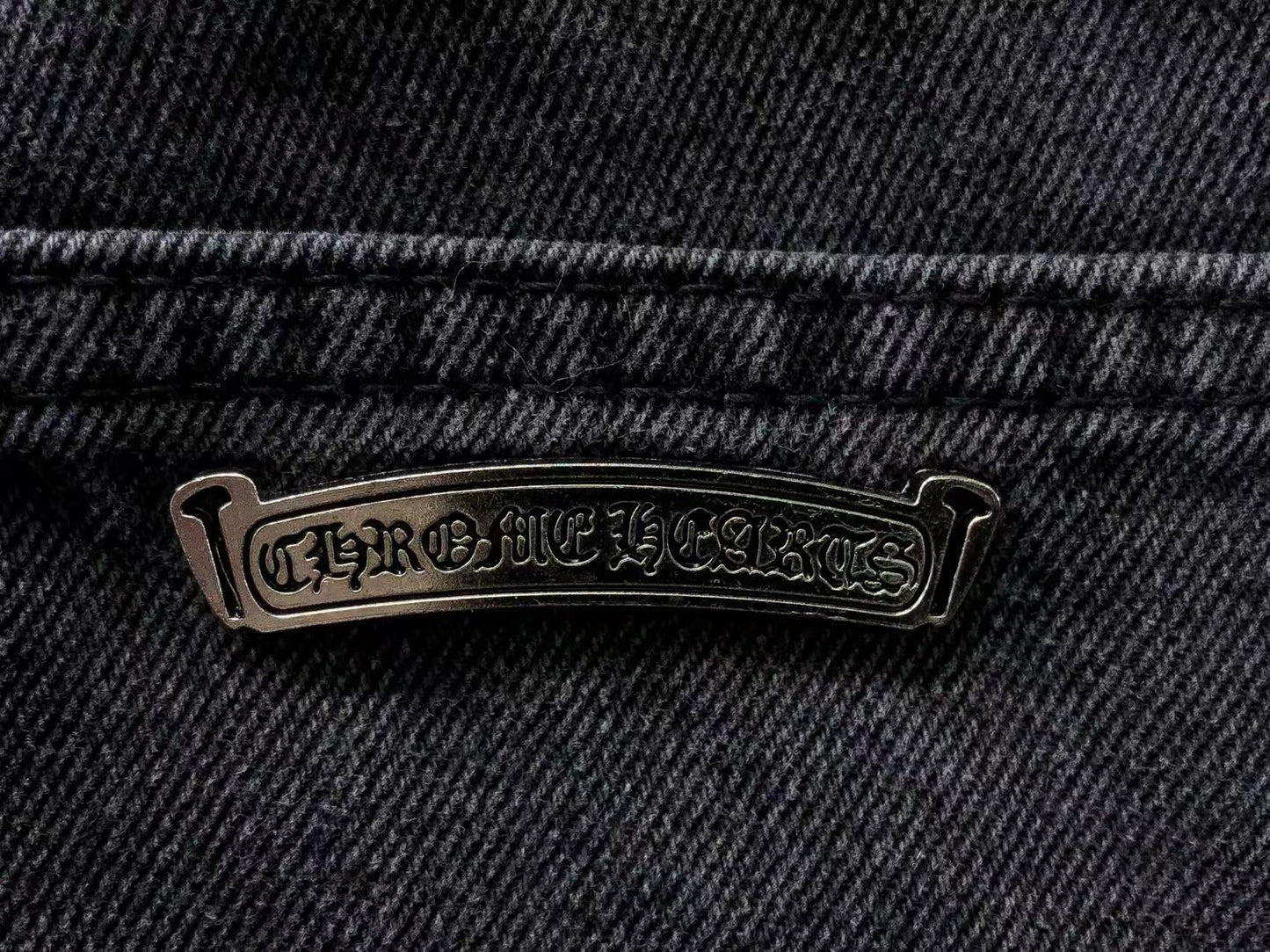 Chrome Hearts Cross Patch Jeans Black