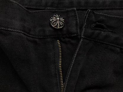 Chrome Hearts Cross Patch Jeans Black