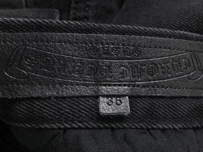 Chrome Hearts Cross Patch Jeans Black