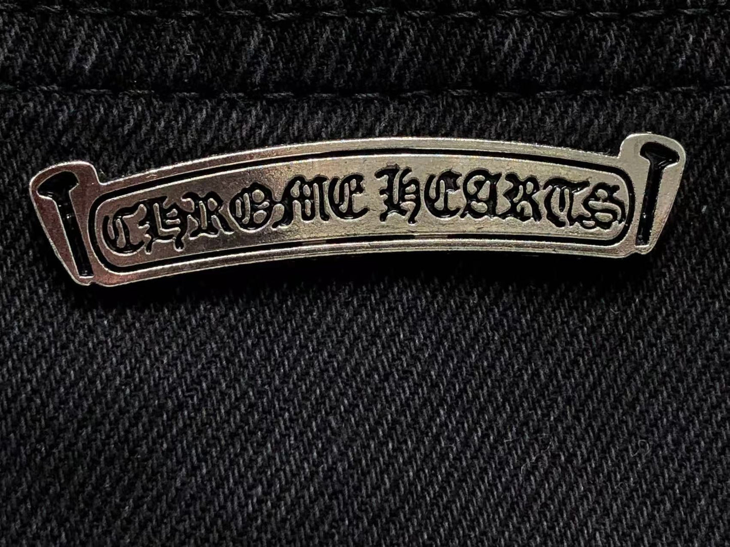 Chrome Hearts Cross Patch Jeans Black